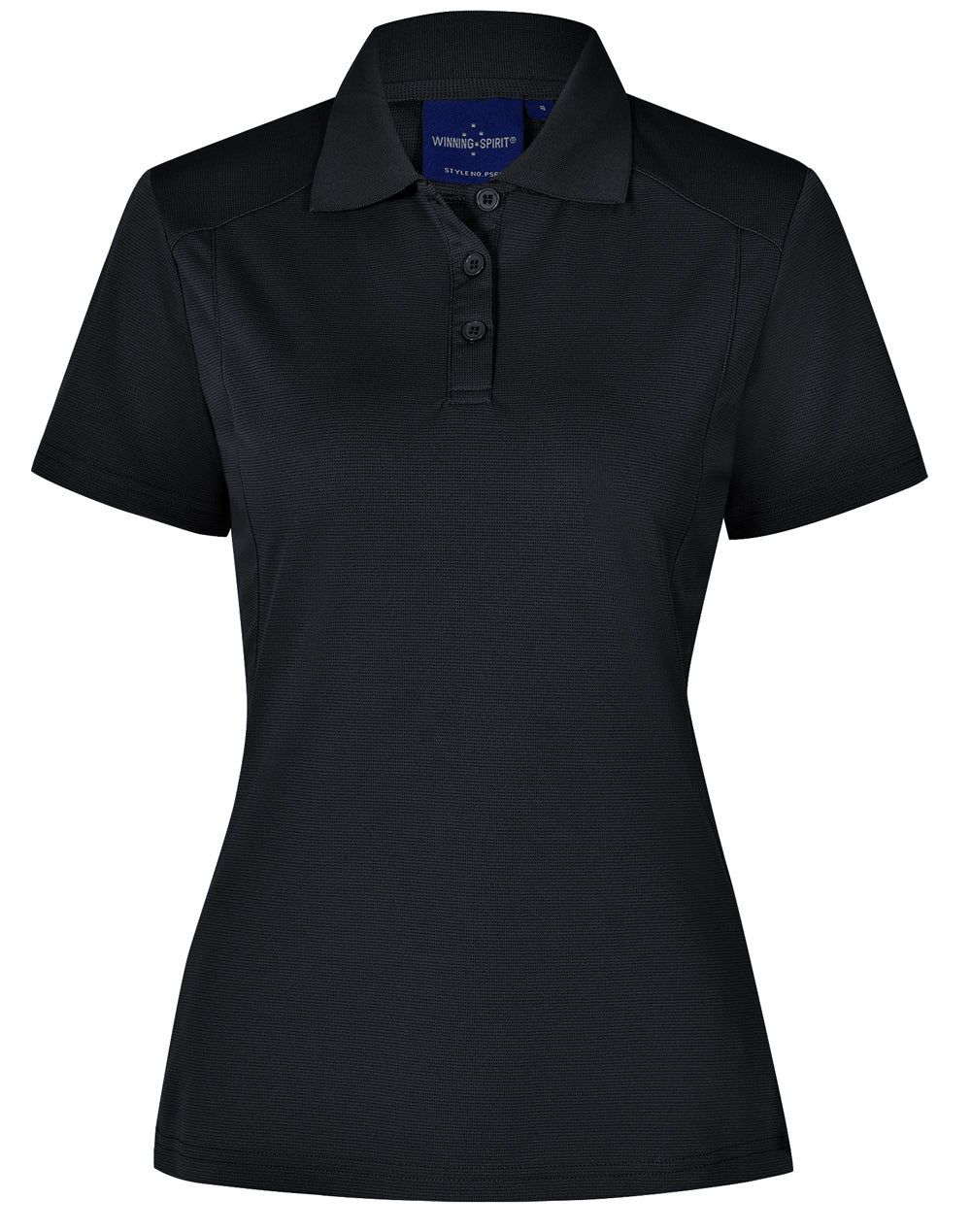 ladies bamboo charcoal S/S Polo - PS60 - Black