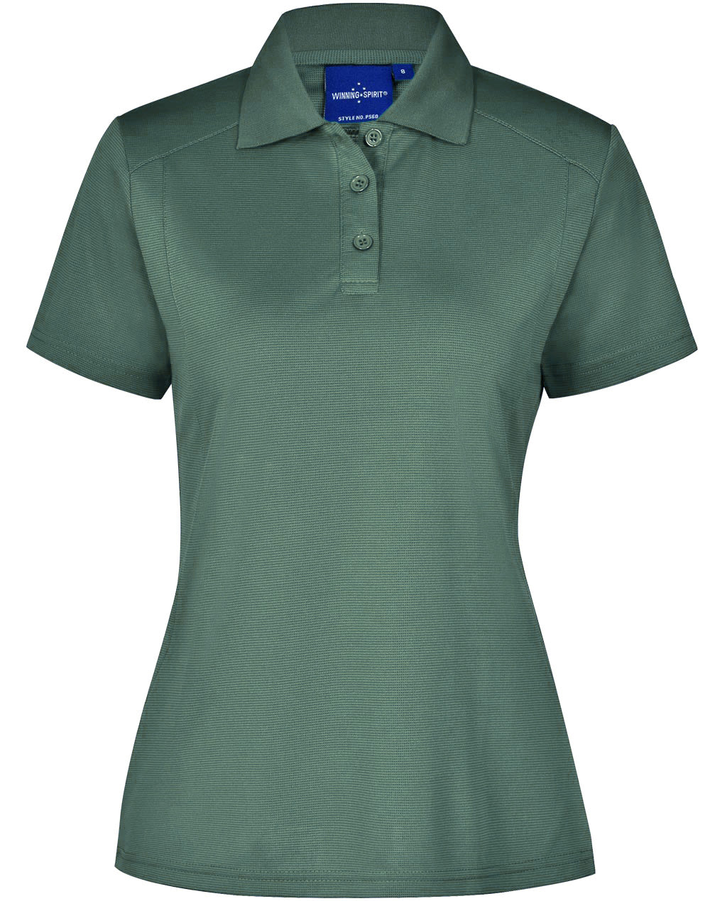 ladies bamboo charcoal S/S Polo - PS60 - Mineral Green