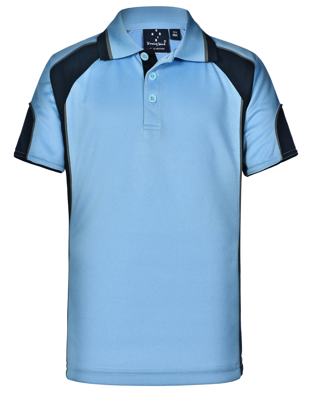 Alliance Polo Kids - Skyblue/Navy - Front