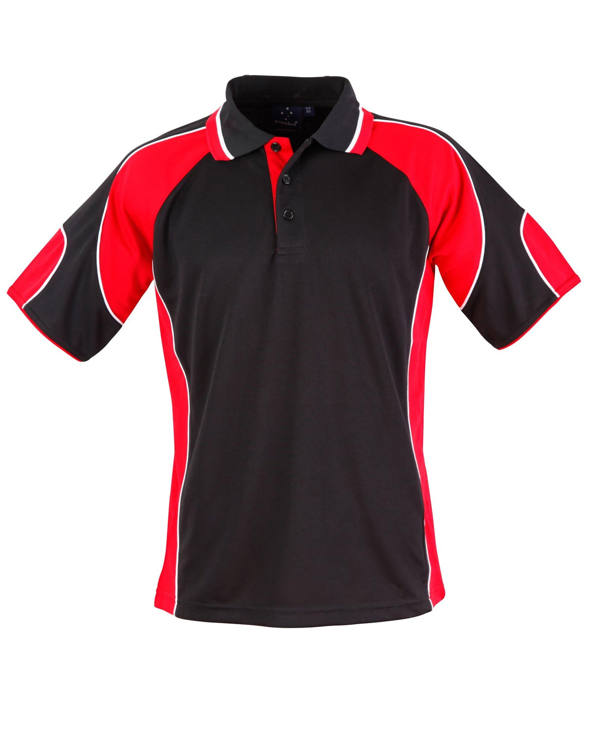 Alliance Polo Men's - Black/Red - Front