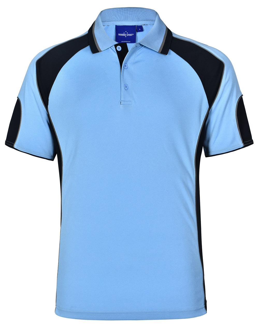 Alliance Polo Men's - Skyblue/Navy - Front