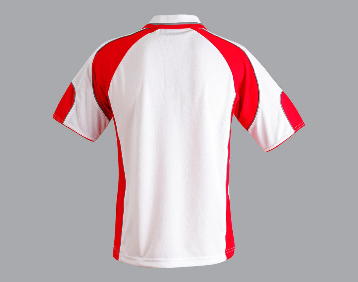 Alliance Polo Men's - White/Red - Back