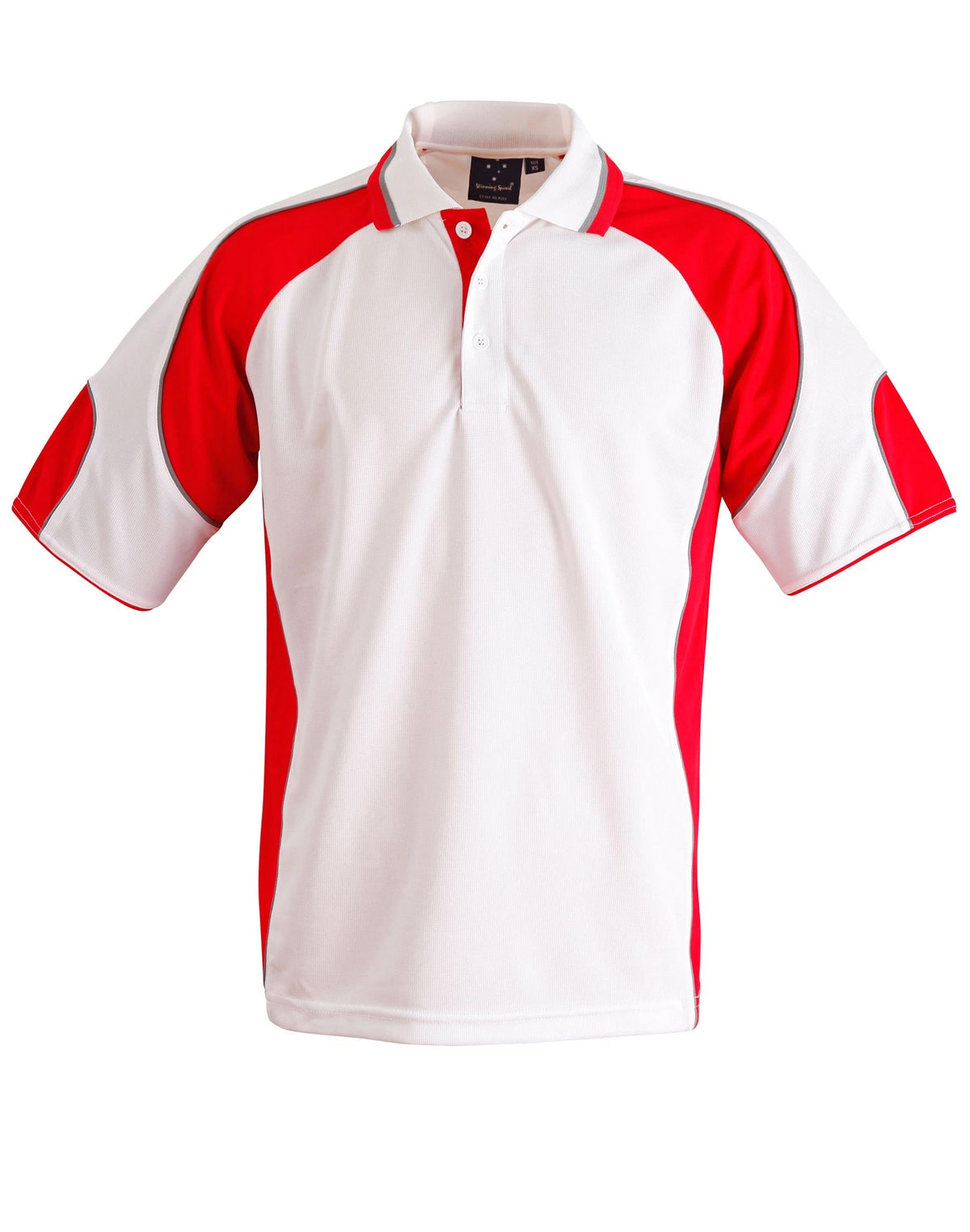 Alliance Polo Men's - White/Red - Front