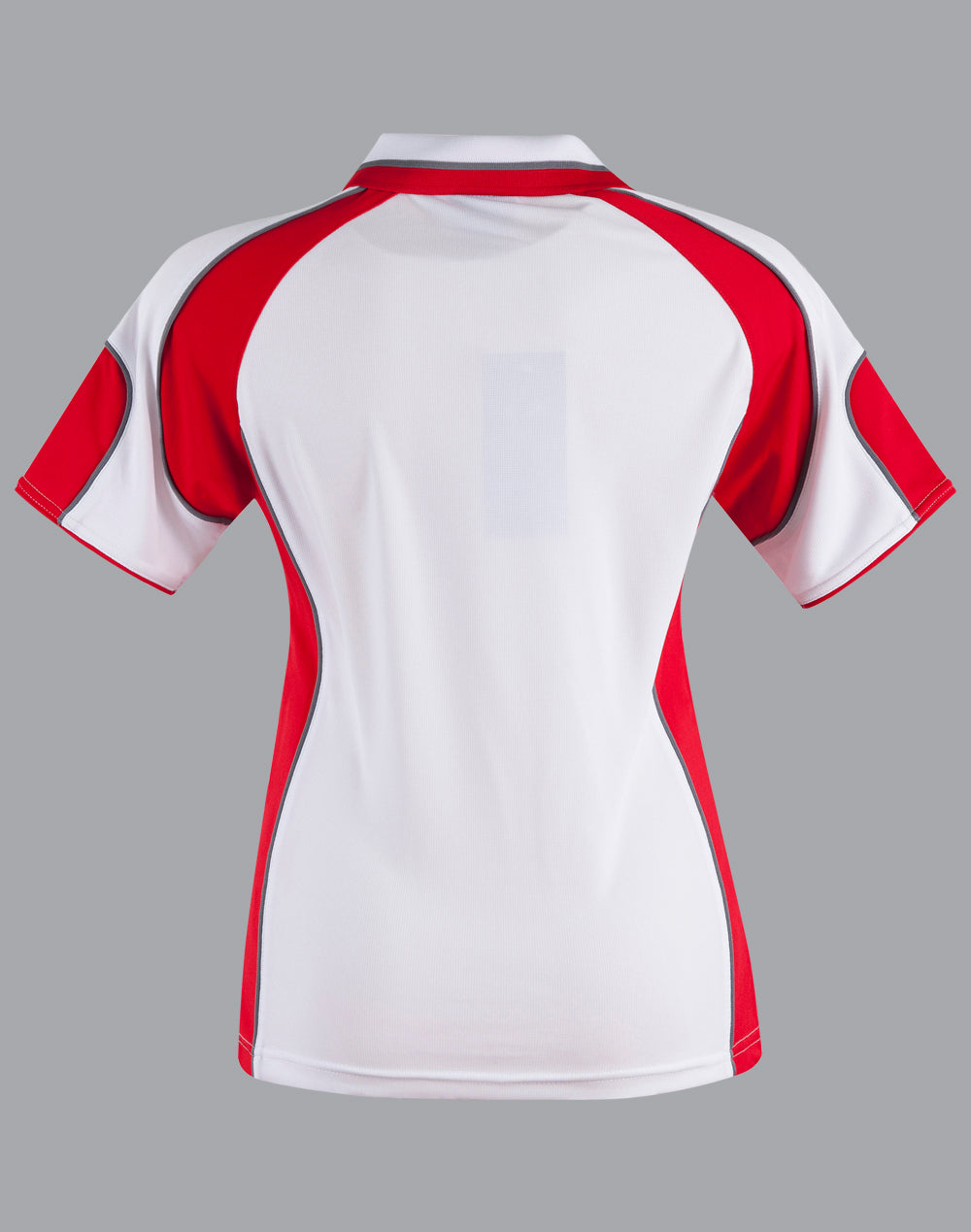 Alliance Polo Ladies - White/Red - Back