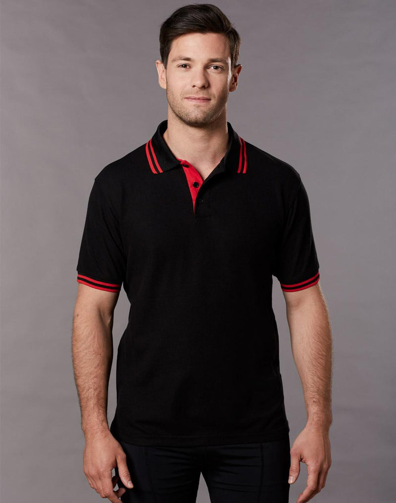 Winning Spirit Men's Truedry Contrast S/S Polo PS65