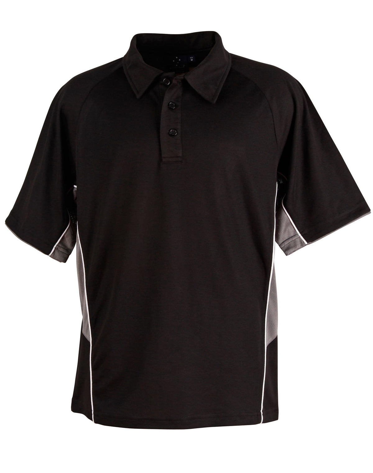 Men's Tri-colour S/L - PS68 - Black / White / Grey