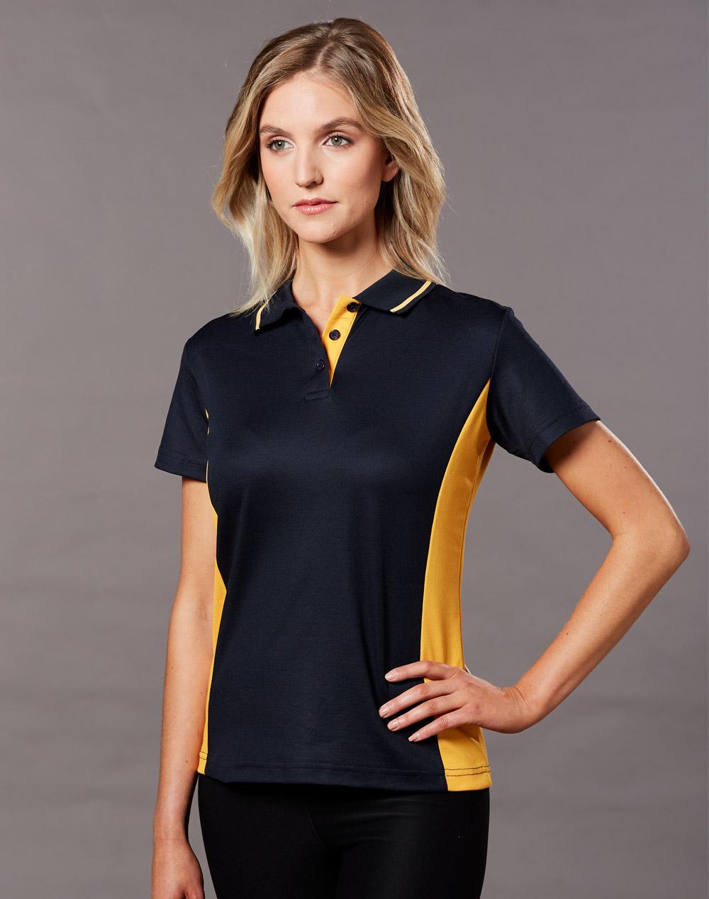 Winning Spirit Ladies' TrueDry Contrast S/S Polo PS74