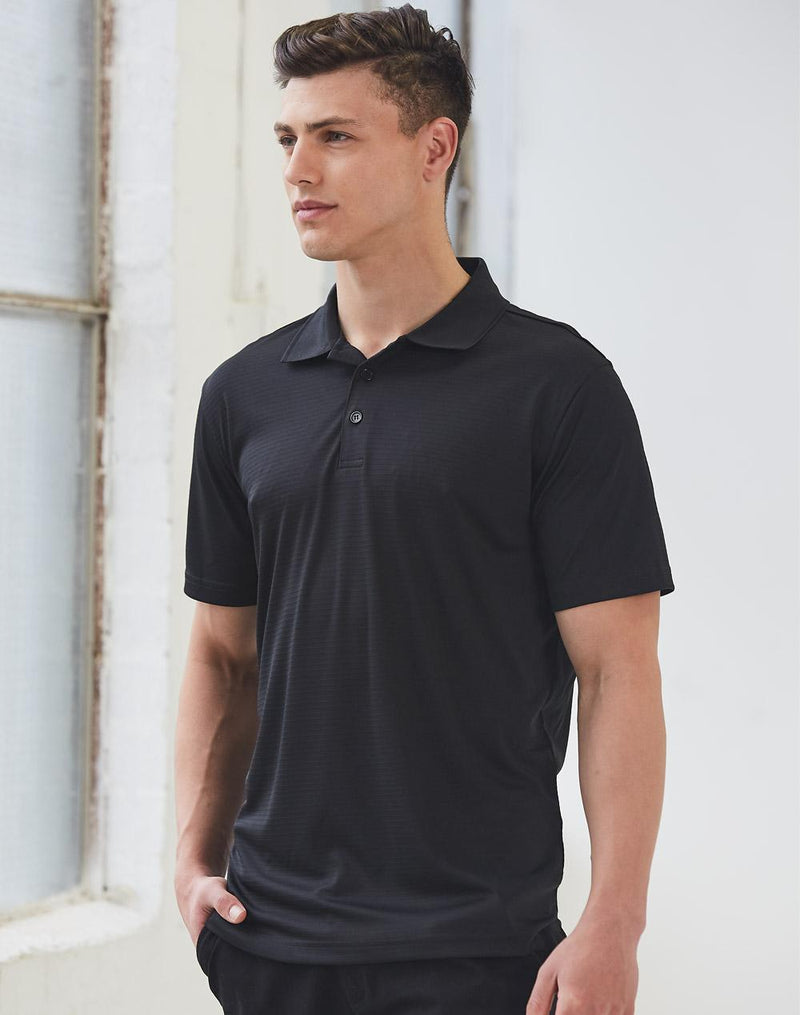 Winning Spirit Men's Cooldry Textured Polo PS75