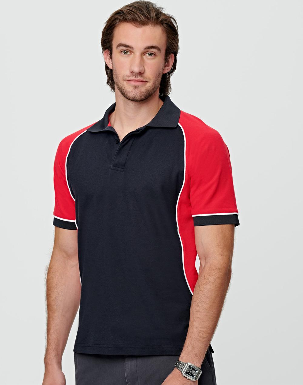 Winning Spirit Men's TrueDry Tri-colour S/S Pique Polo PS77
