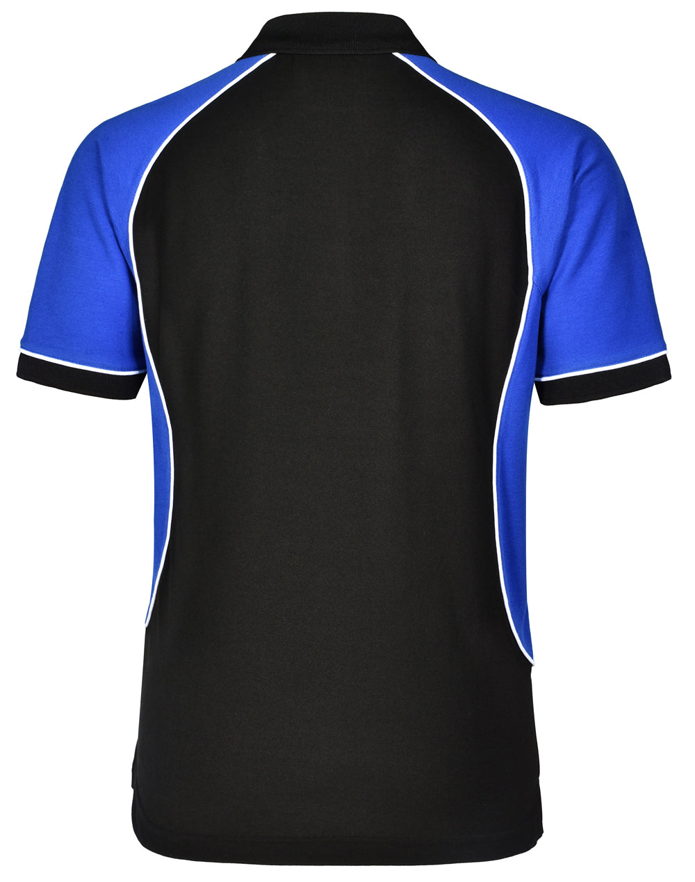 Arena Polo Men's - Black/White/Royal - Back