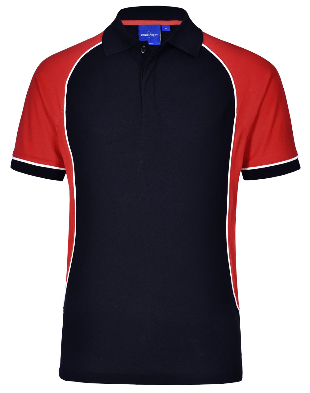 Arena Polo Kids - Navy/White/Red - Front