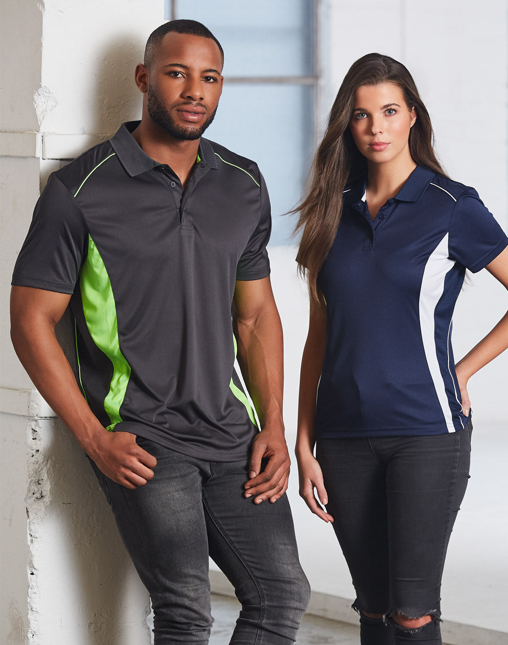 Ladies' Cooldry S/S Contrast Interlock Polo - PS80 - Winning Spirit