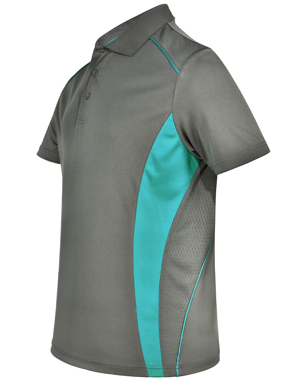 Pursuit Polo Men's - Ash/Teal - View