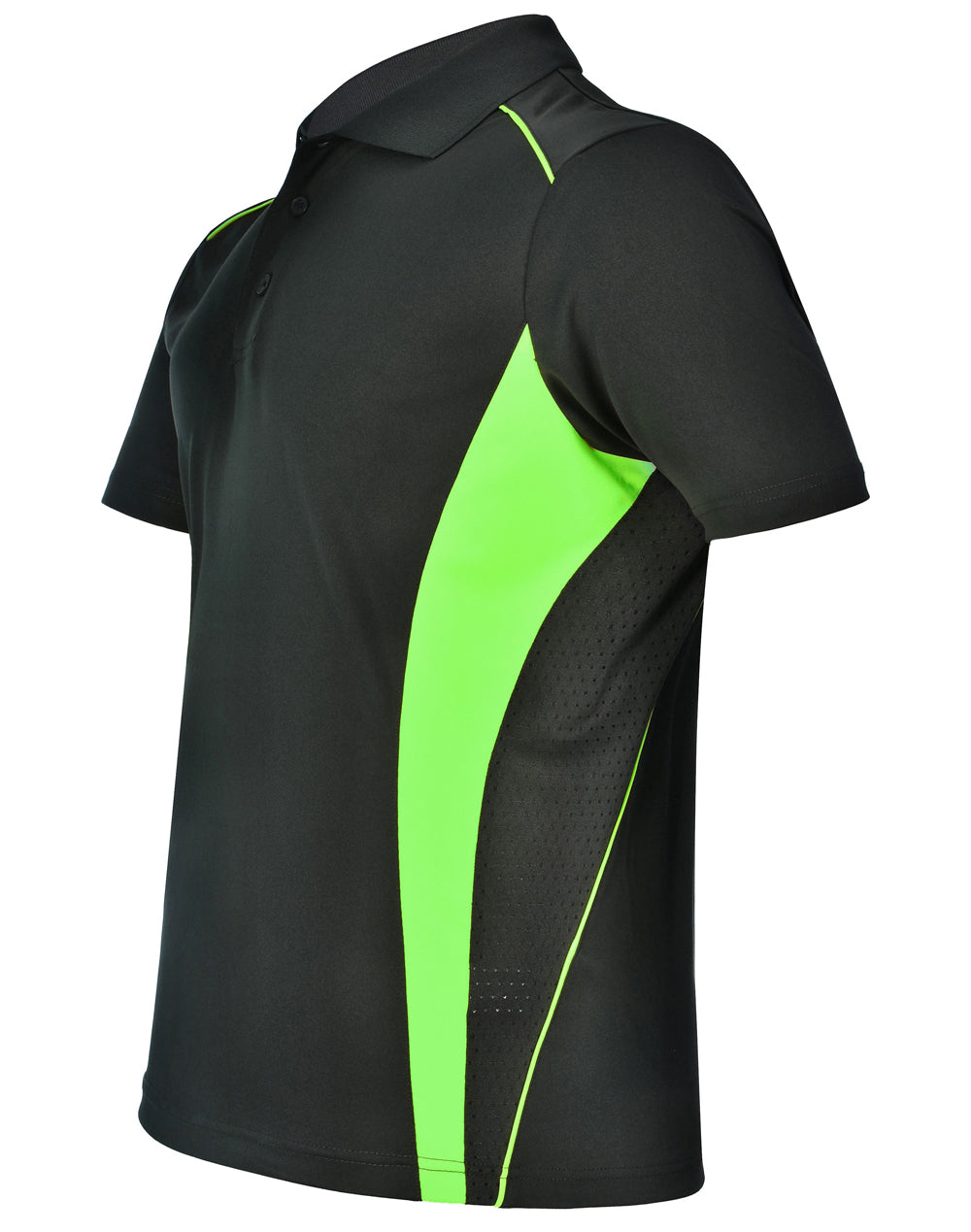 Pursuit Polo Men's - Charcoal/Lime - View