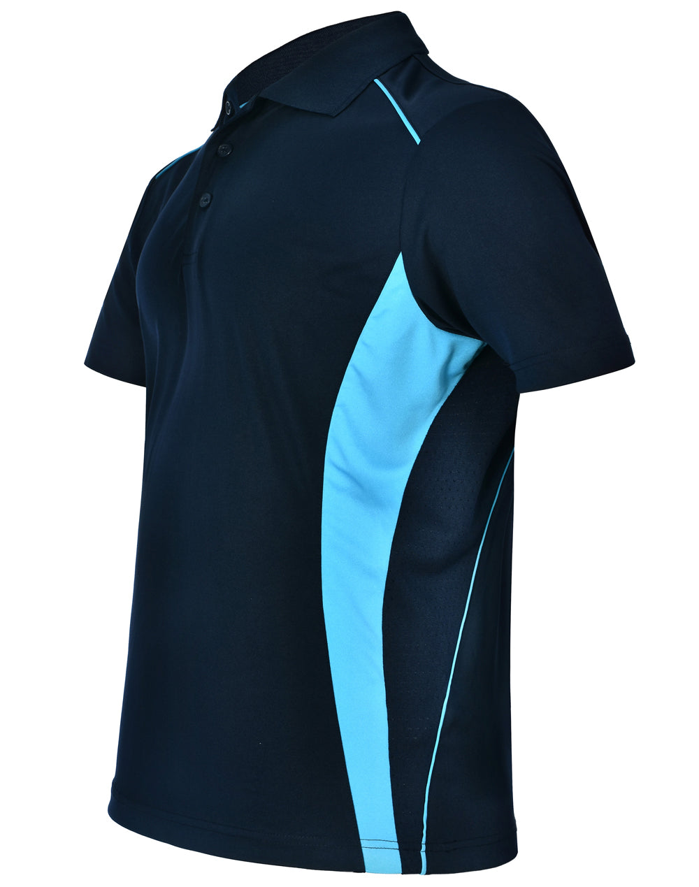 Pursuit Polo Men's - Navy/Aqua Blue - View