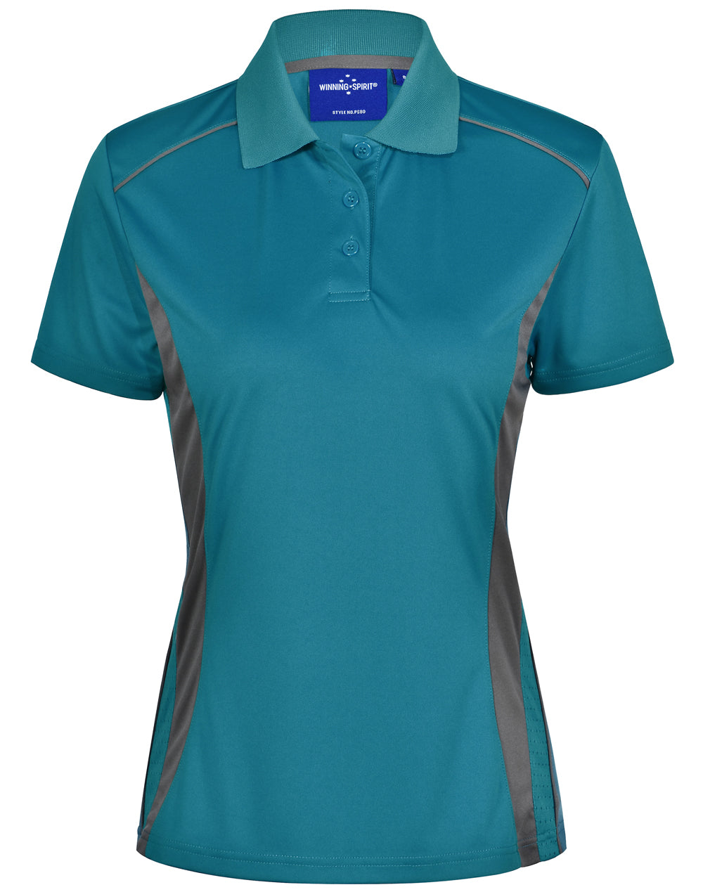 Pursuit Polo Ladies' - Aegean Blue/Ash - Front