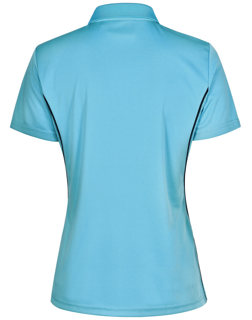 Pursuit Polo Ladies' - Aqua Blue/Navy - Back