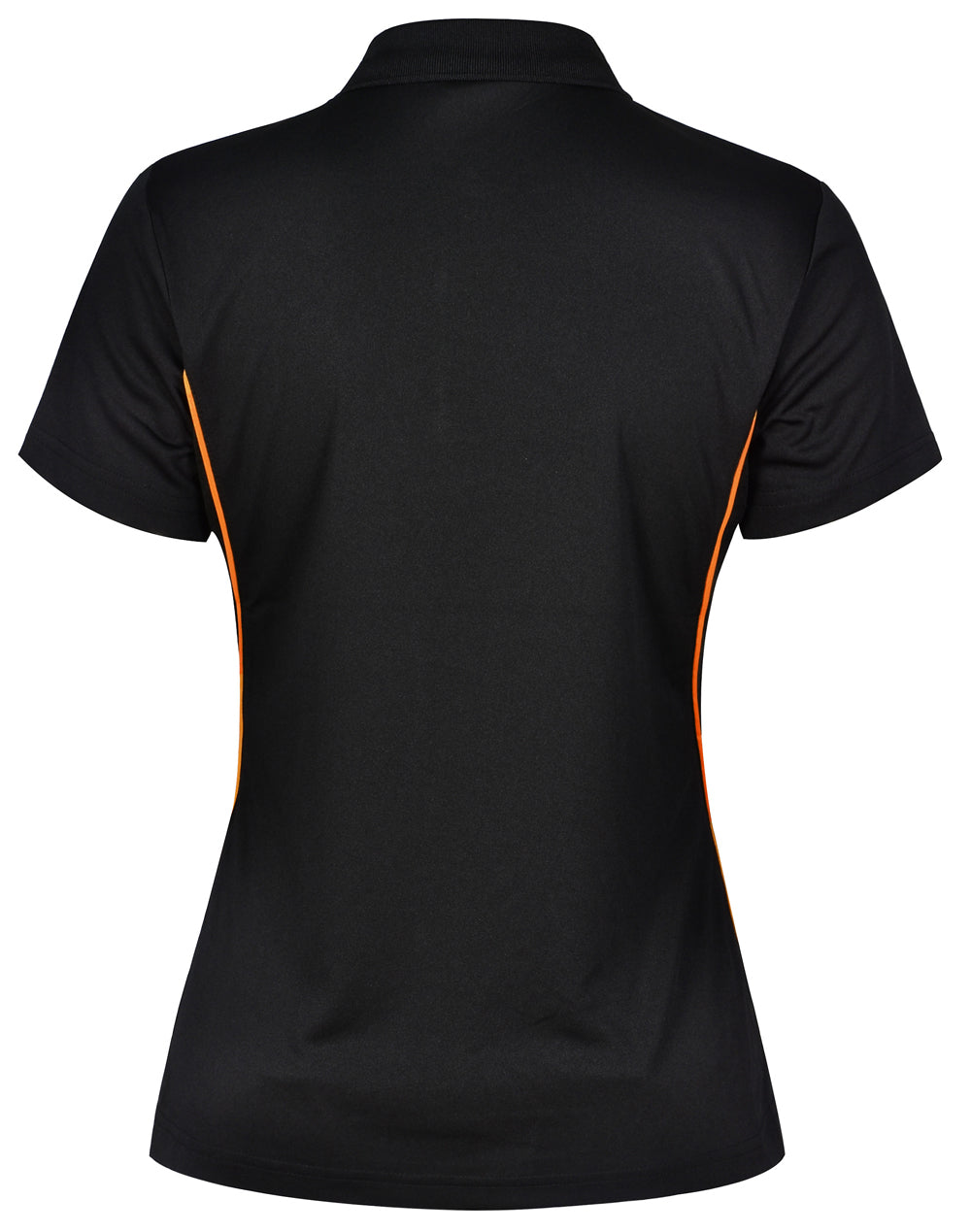 Pursuit Polo Ladies' - Black/Orange - Back