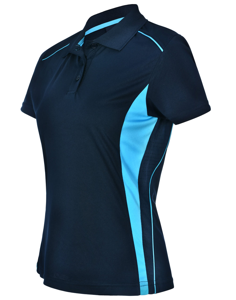 Pursuit Polo Ladies' - Navy/Aqua Blue - View