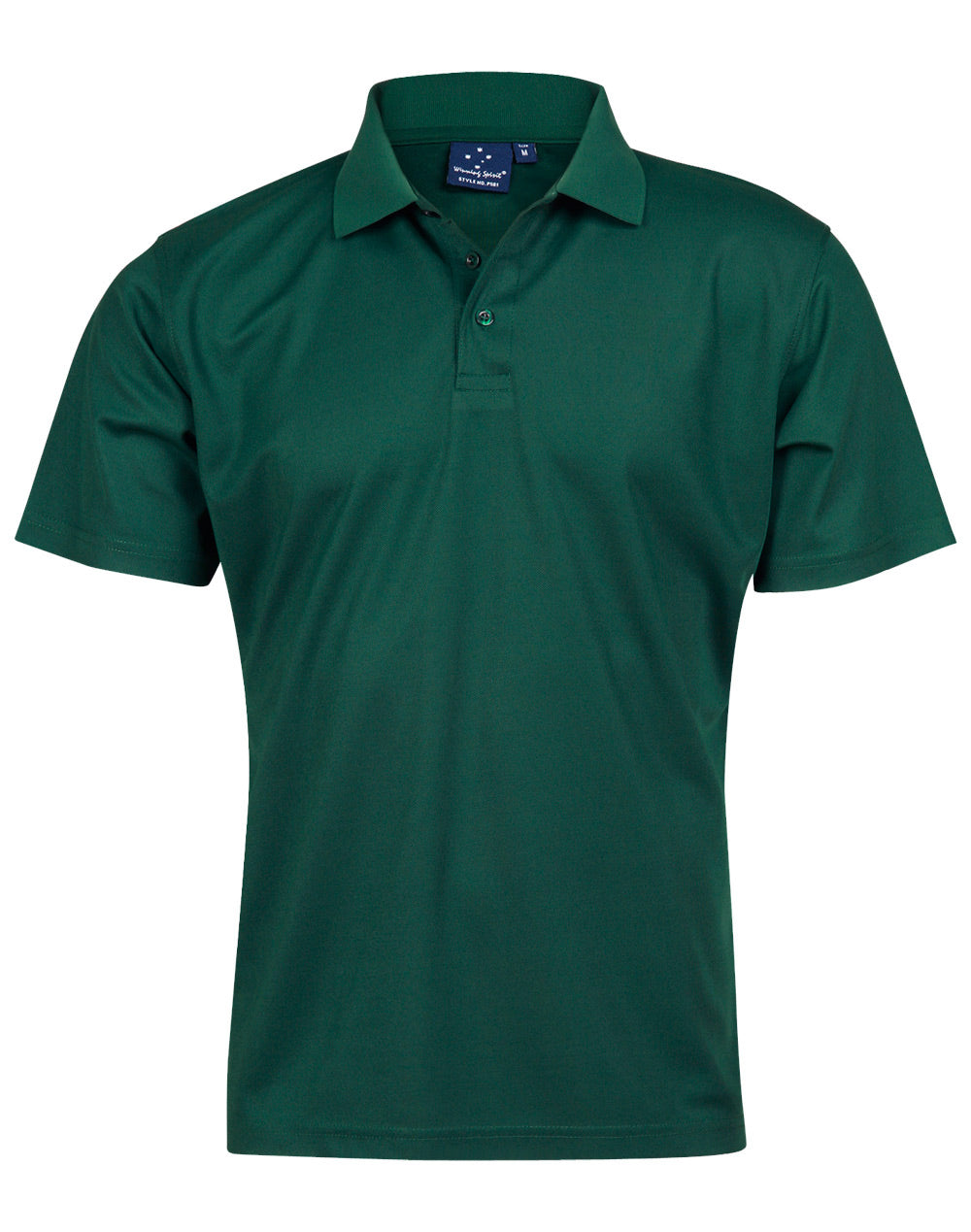 Men's Cooldry Pique Soild Colour S/S Polo - PS81 - Bottle