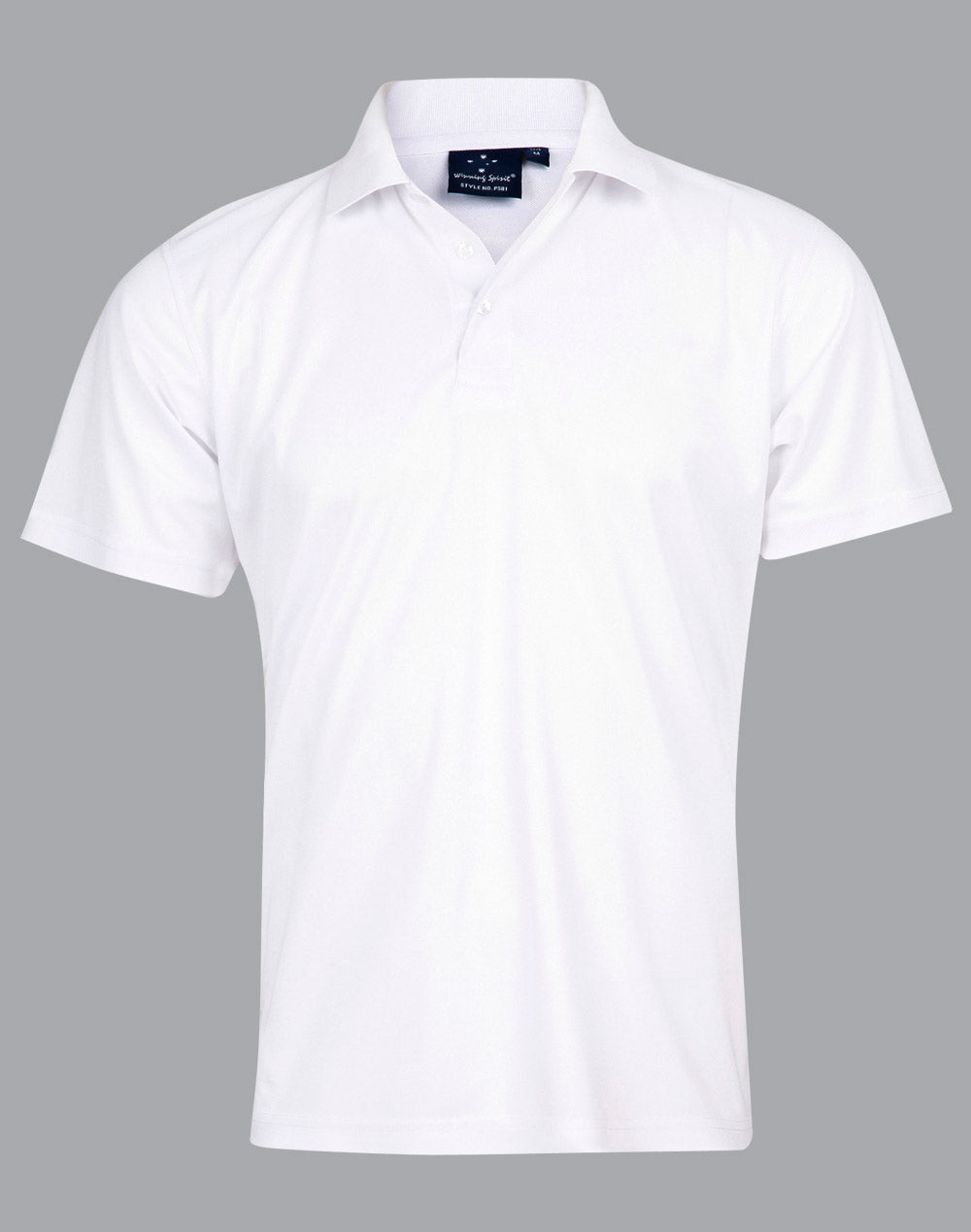 Men's Cooldry Pique Soild Colour S/S Polo - PS81 - White