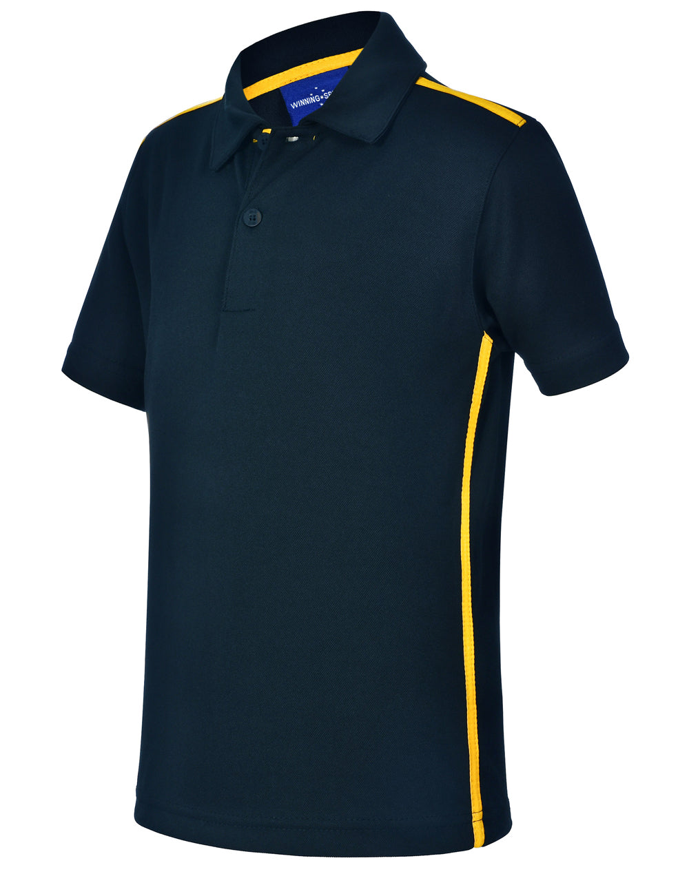 Staten Polo Shirt Kid's - Navy/Gold - View