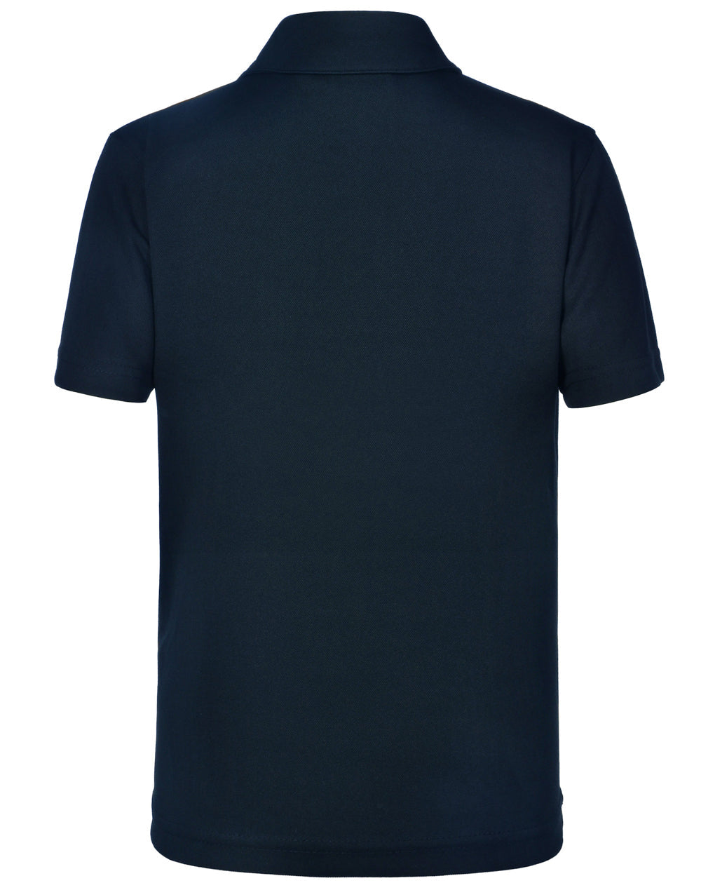 Staten Polo Shirt Kid's - Navy/Cyan - Back