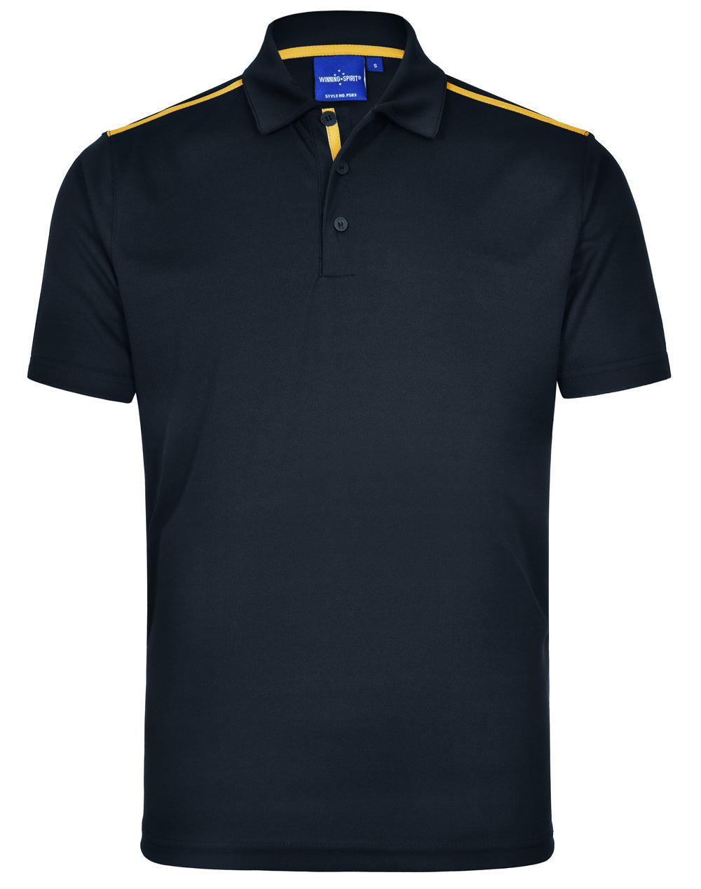 Staten Polo Shirt Men's - Navy/Gold - Front