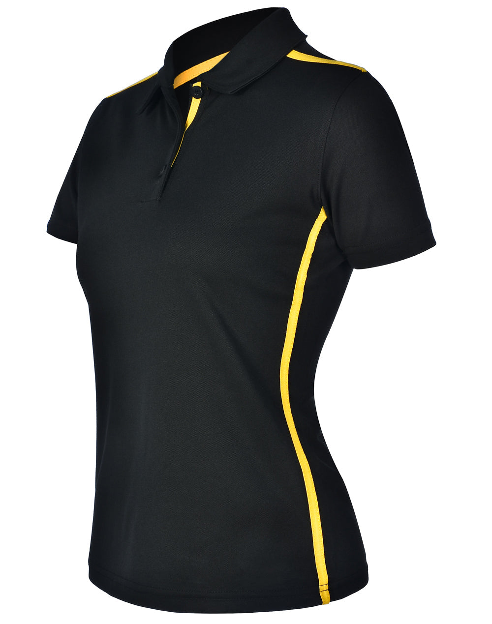 Staten Polo Shirt Ladies - Black/Gold - View