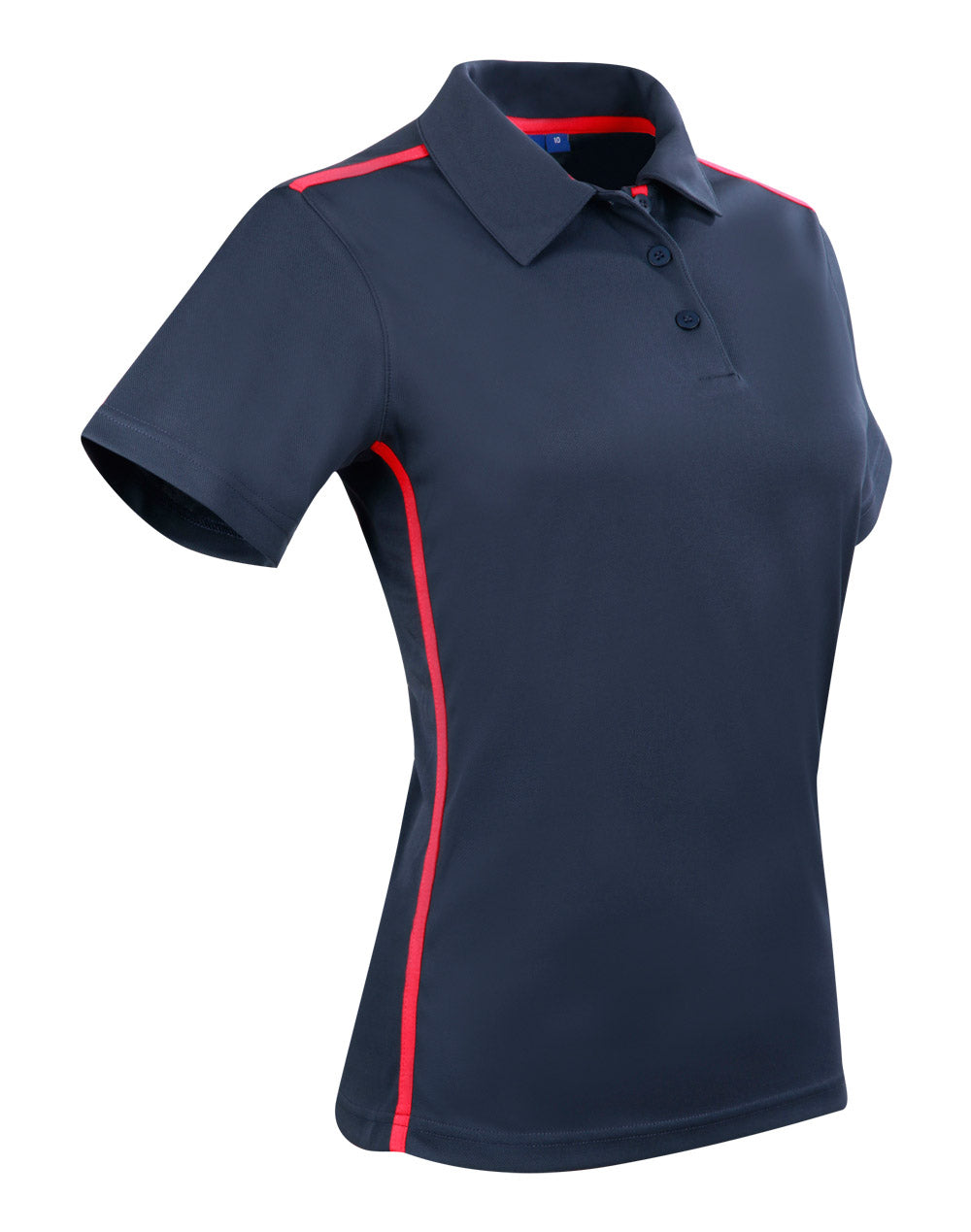 Staten Polo Shirt Ladies - Navy/Red - View