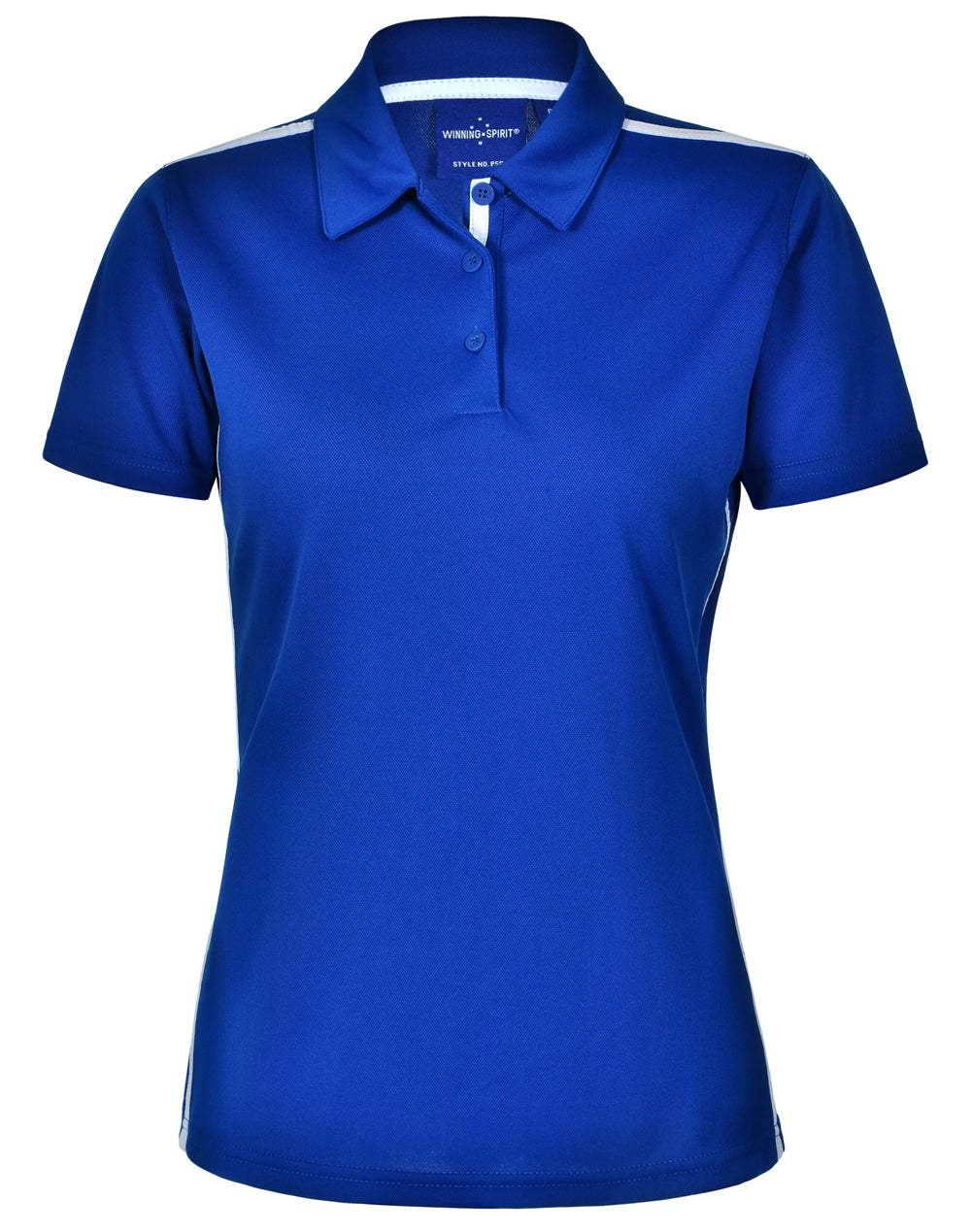 Ladies' rapid cool short sleeve contrast polo - PS84 - Royal / White