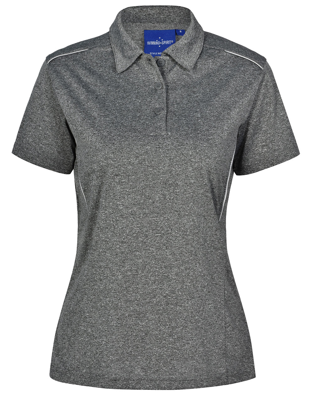 Ladies' Ultra Dry Cationic Short Sleeve Polo - PS86 - Charcoal