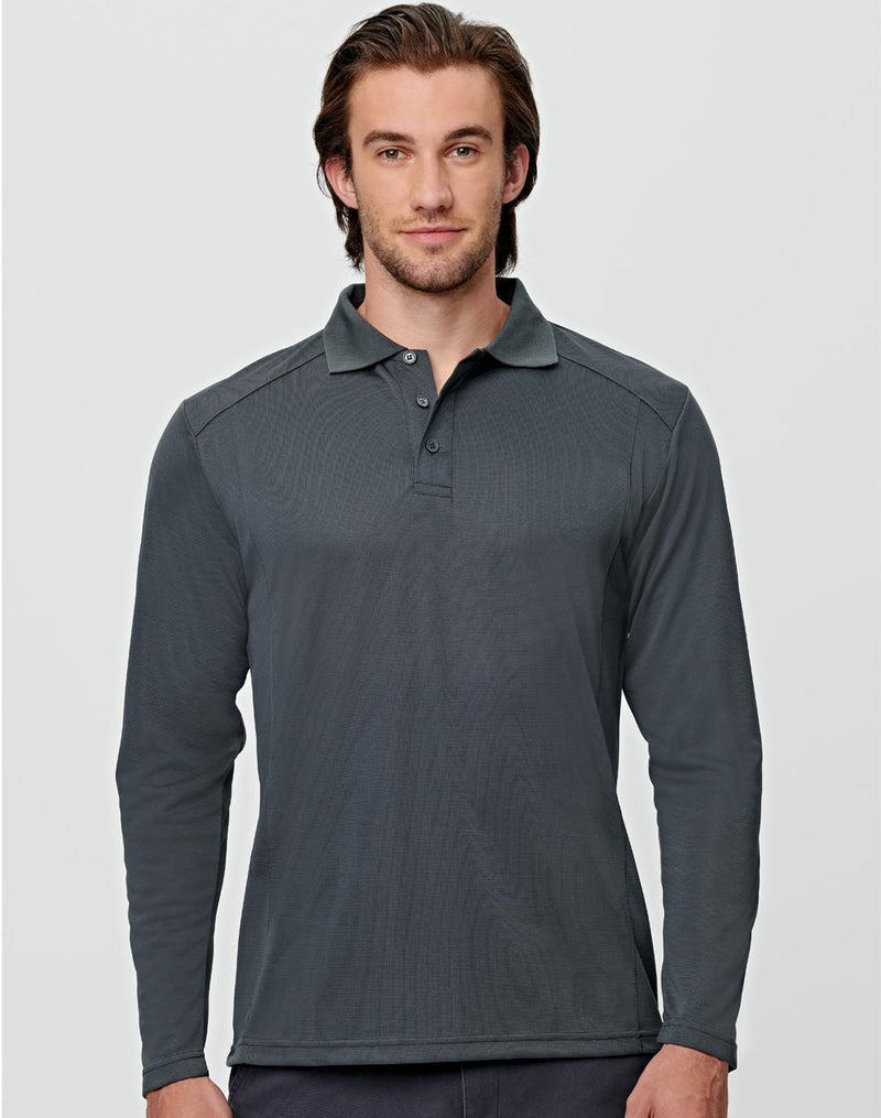 Winning Spirit Men's Bamboo Charcoal L/S Polo PS89