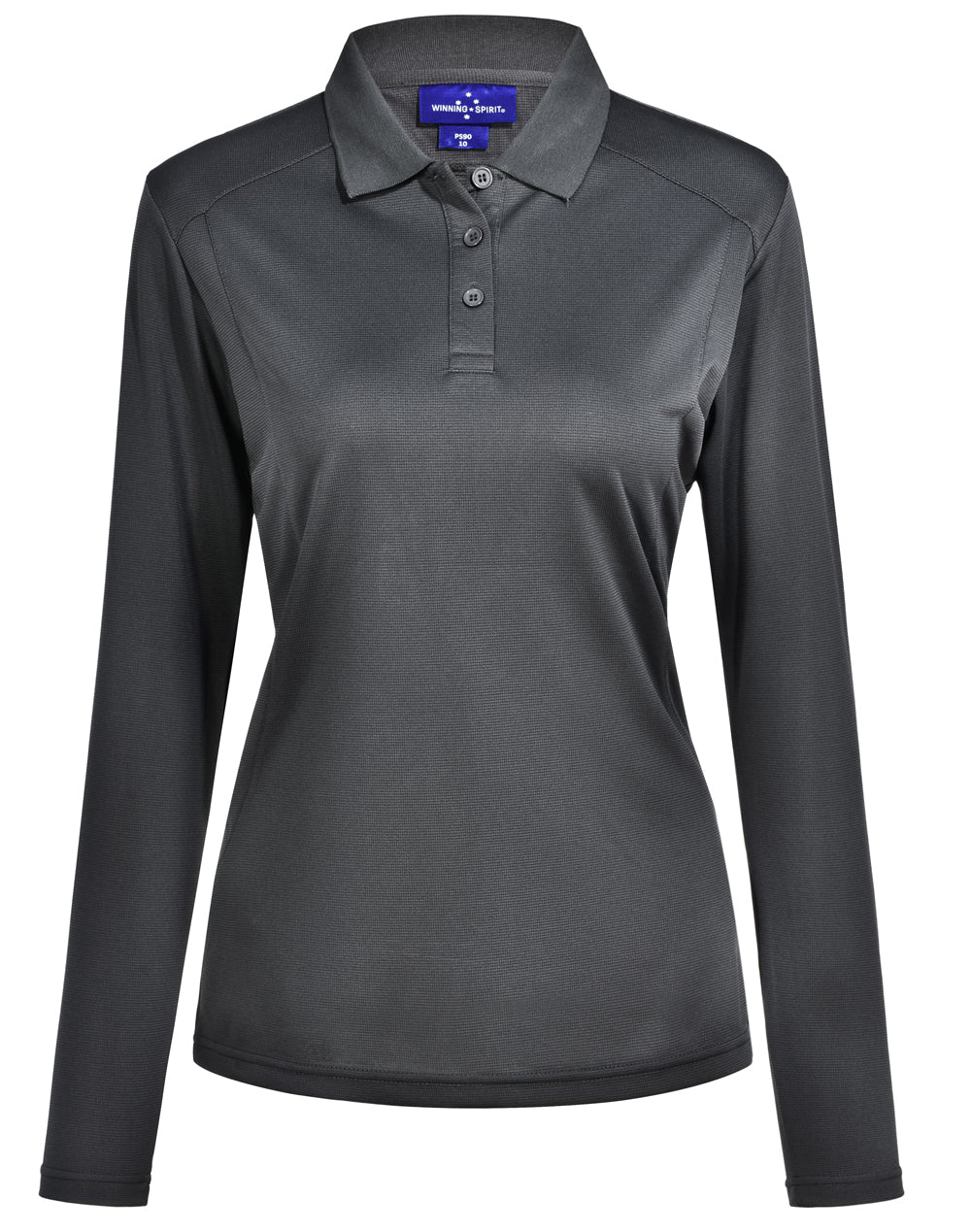 Ladies' Bamboo Charcoal L/S Polo - PS90 - Storm Grey
