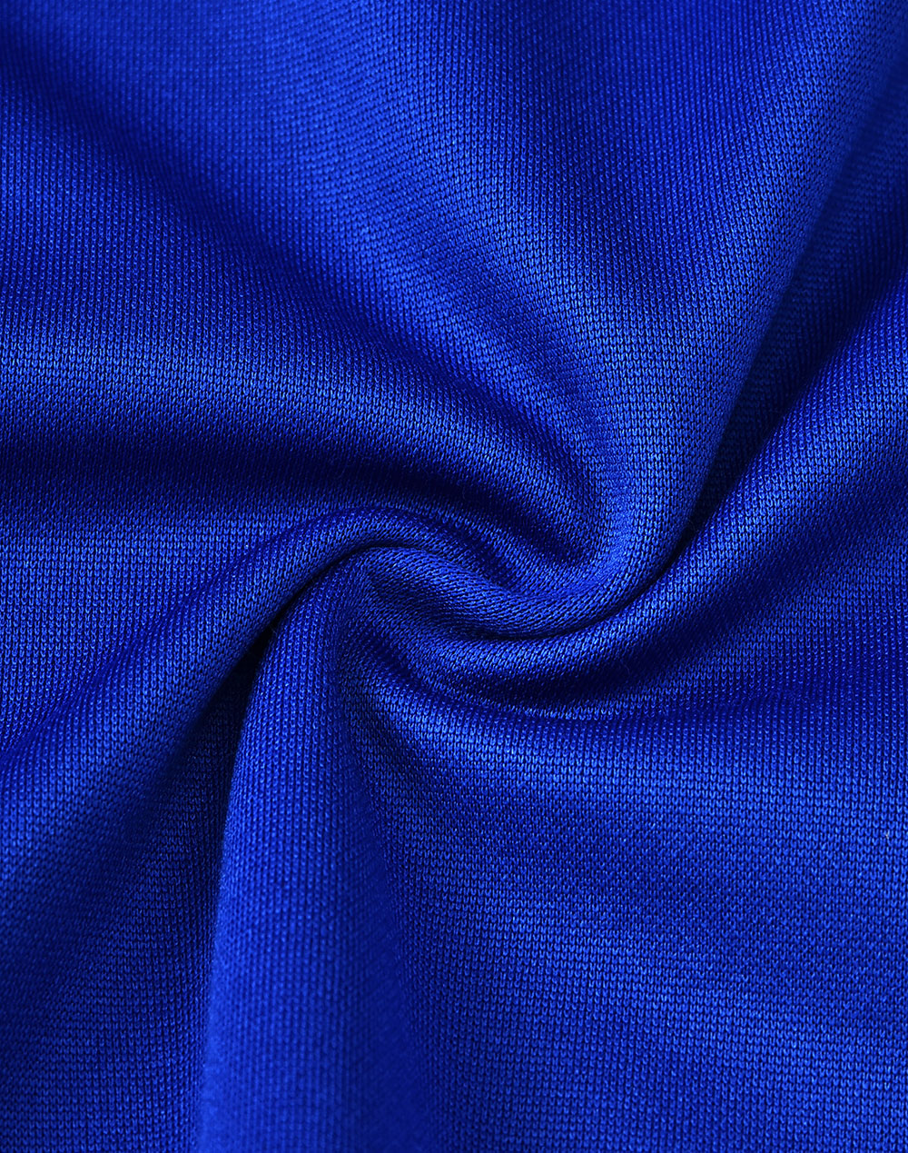 Kids Sustainable Poly/Cotton Contrast Ss Polo - Electric Blue/White - Fabric