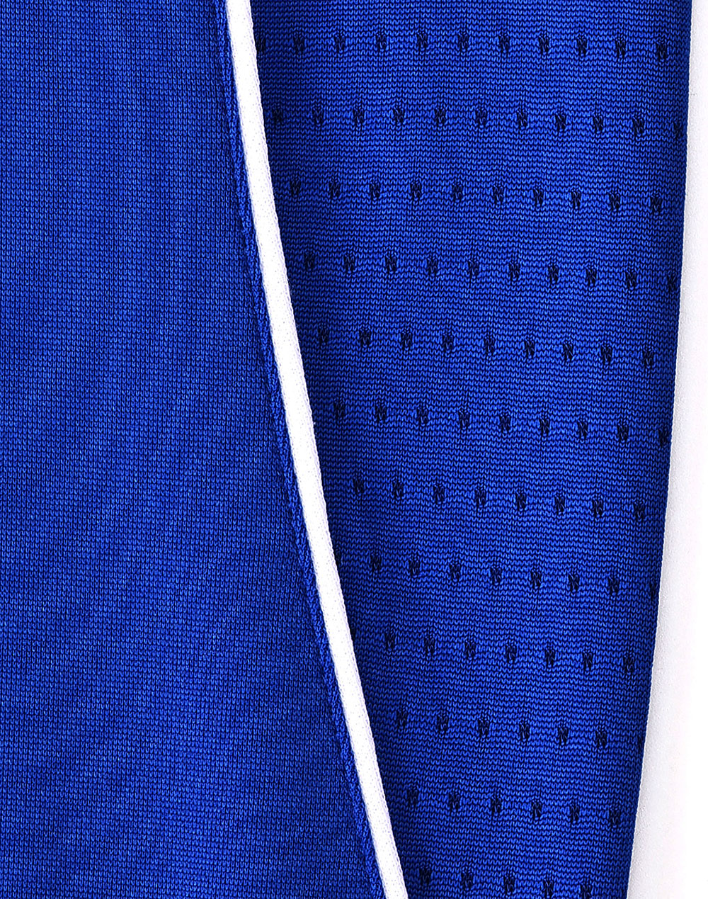 Kids Sustainable Poly/Cotton Contrast Ss Polo - Electric Blue/White - View