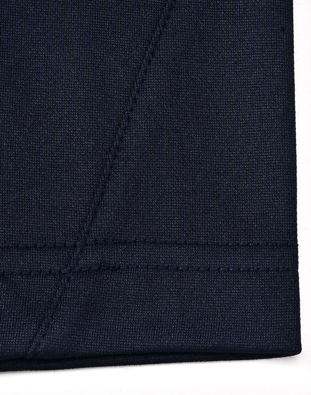 Kids Sustainable Poly/Cotton Contrast Ss Polo - Navy/Gold - View