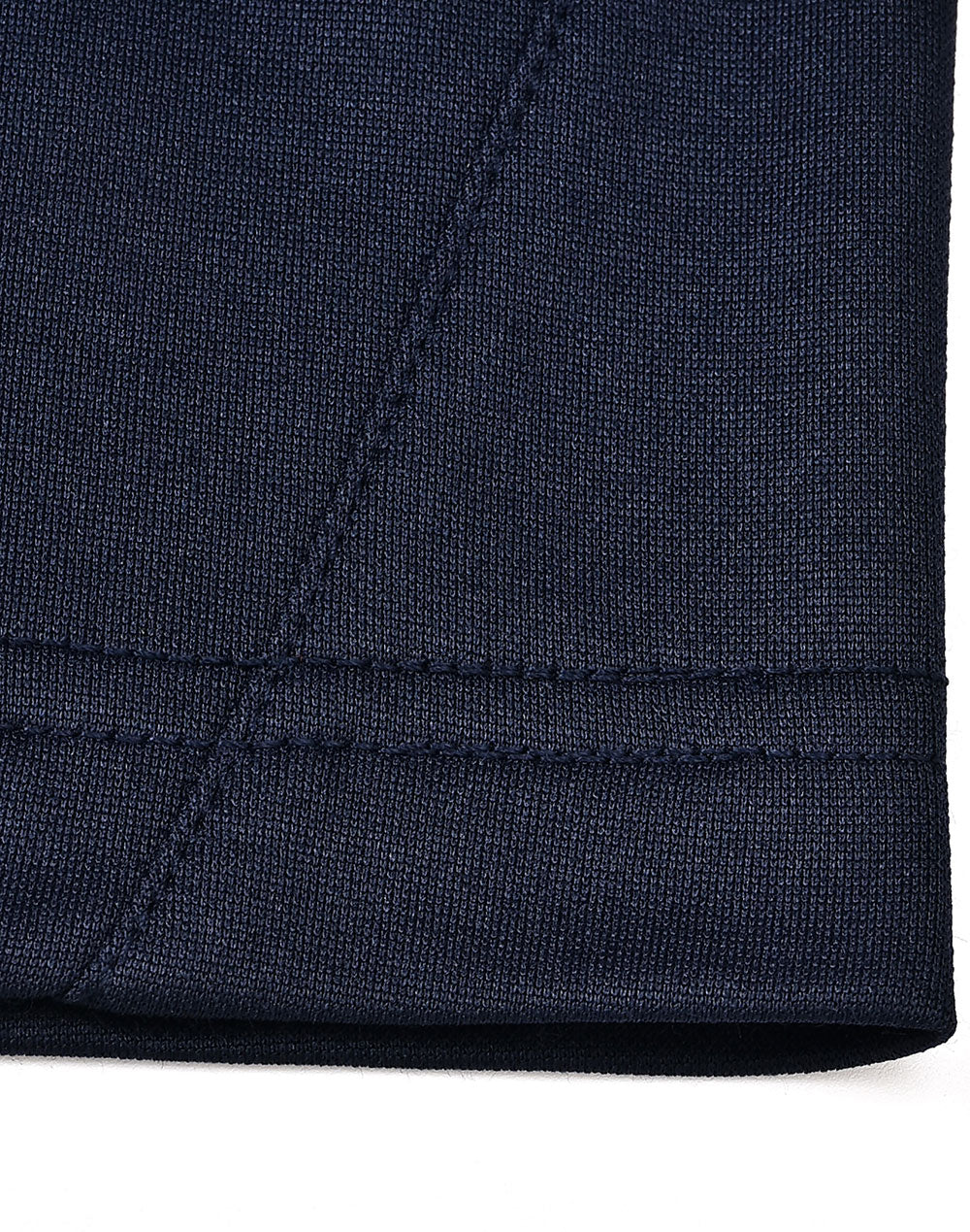Kids Sustainable Poly/Cotton Contrast Ss Polo - Navy/Skyblue - View
