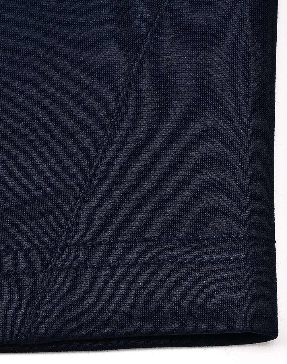 Kids Sustainable Poly/Cotton Contrast Ss Polo - Navy/White - View