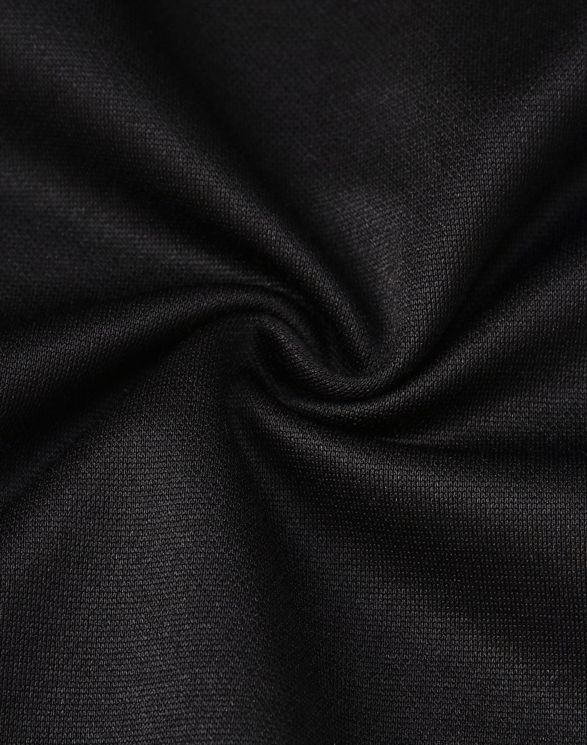 Mens Sustainable Poly/Cotton Contrast Ss Polo - Black/White - Fabric