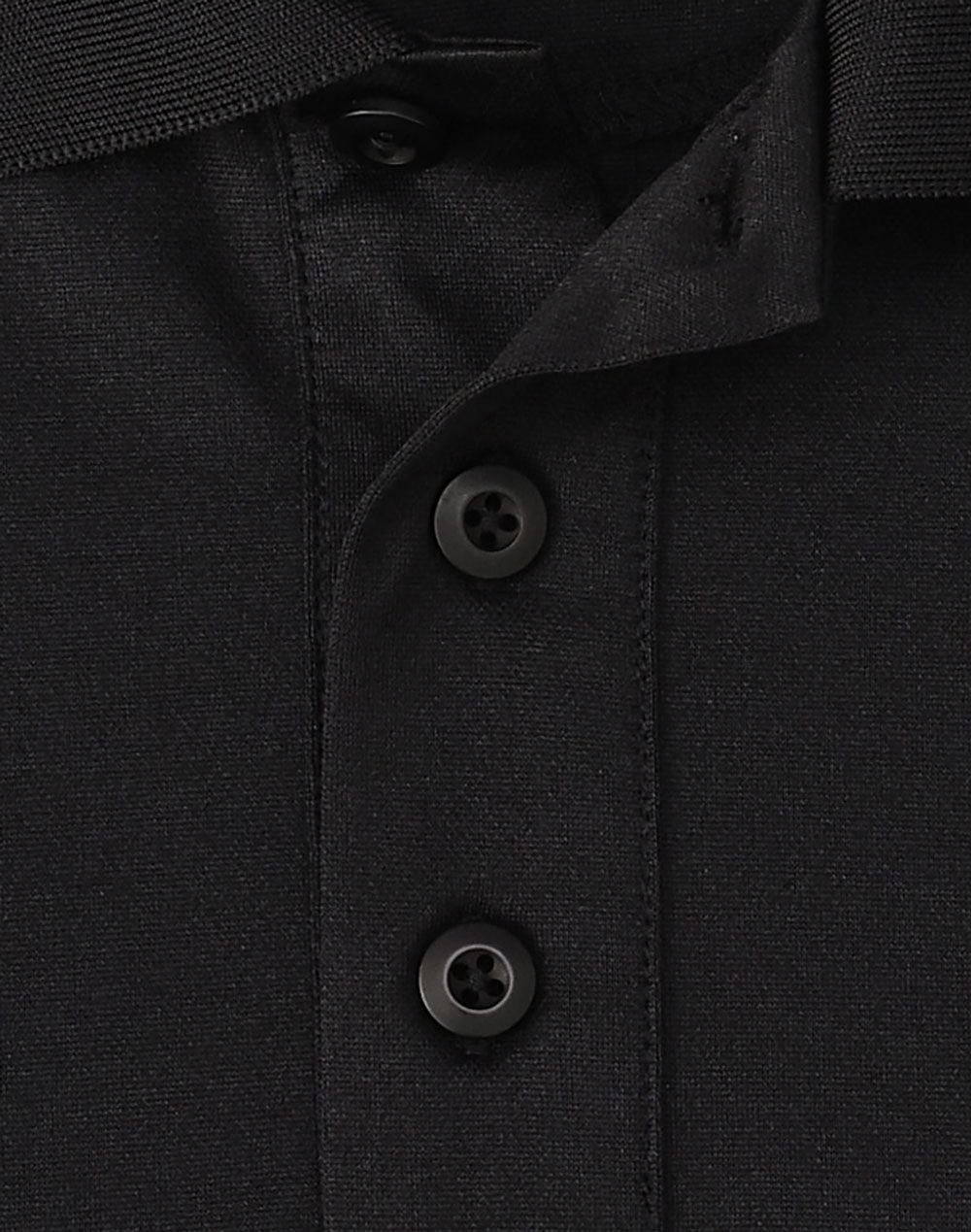 Mens Sustainable Poly/Cotton Contrast Ss Polo - Black/Aqua Blue - View