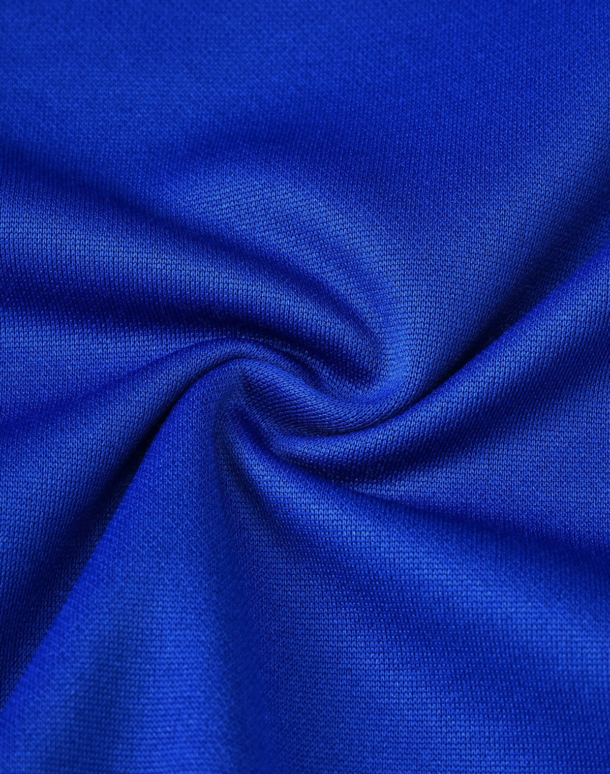 Mens Sustainable Poly/Cotton Contrast Ss Polo - Electric Blue/White - Fabric