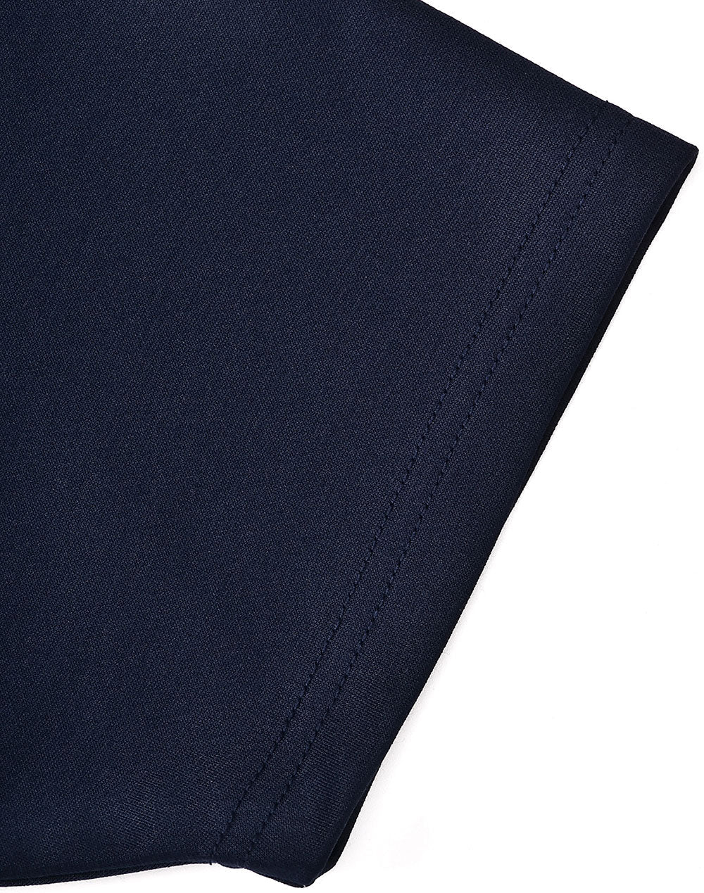 Ladies Sustainable Poly/Cotton Contrast Ss Polo - Navy/Aqua Blue - View