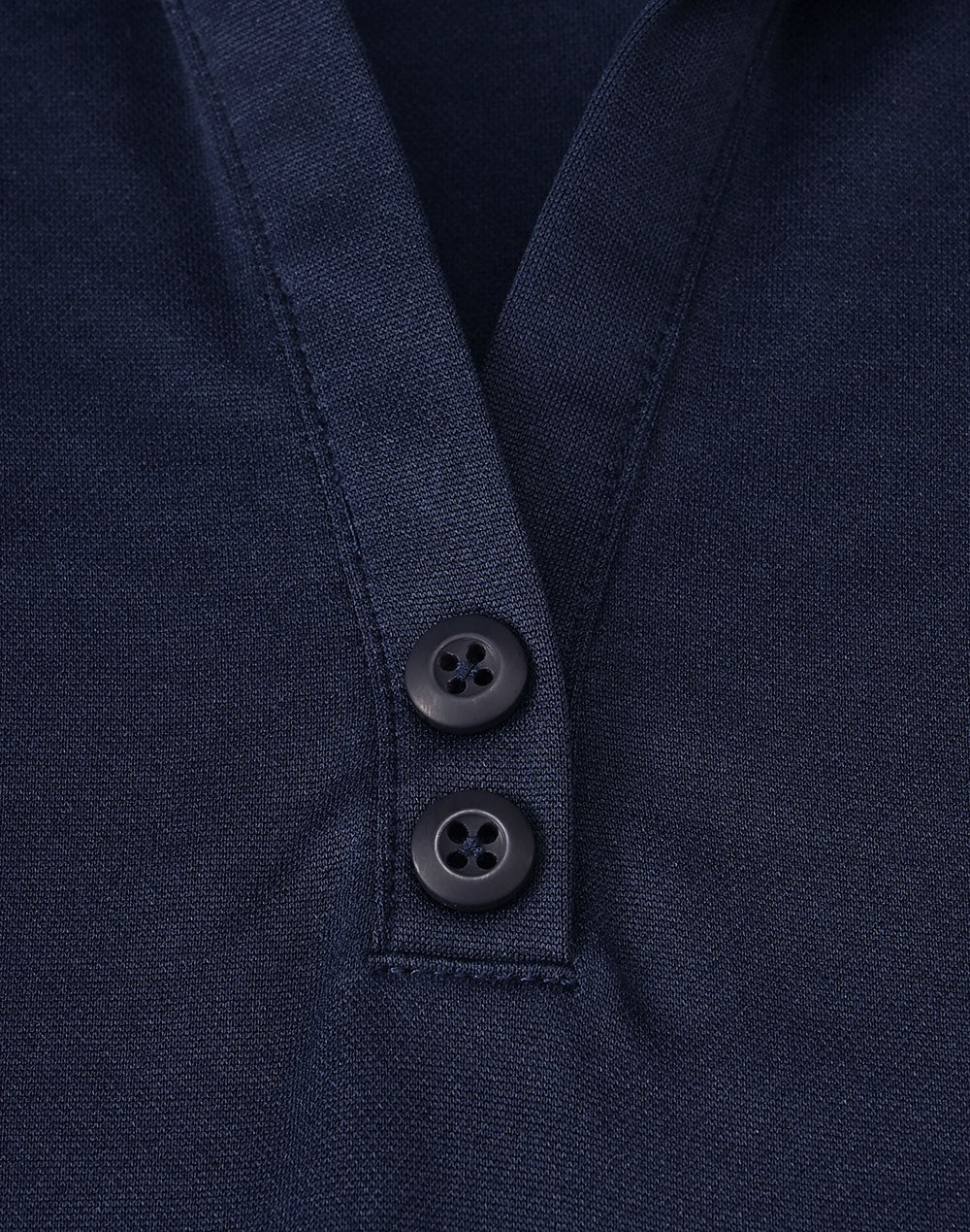 Ladies Sustainable Poly/Cotton Contrast Ss Polo - Navy/White - View