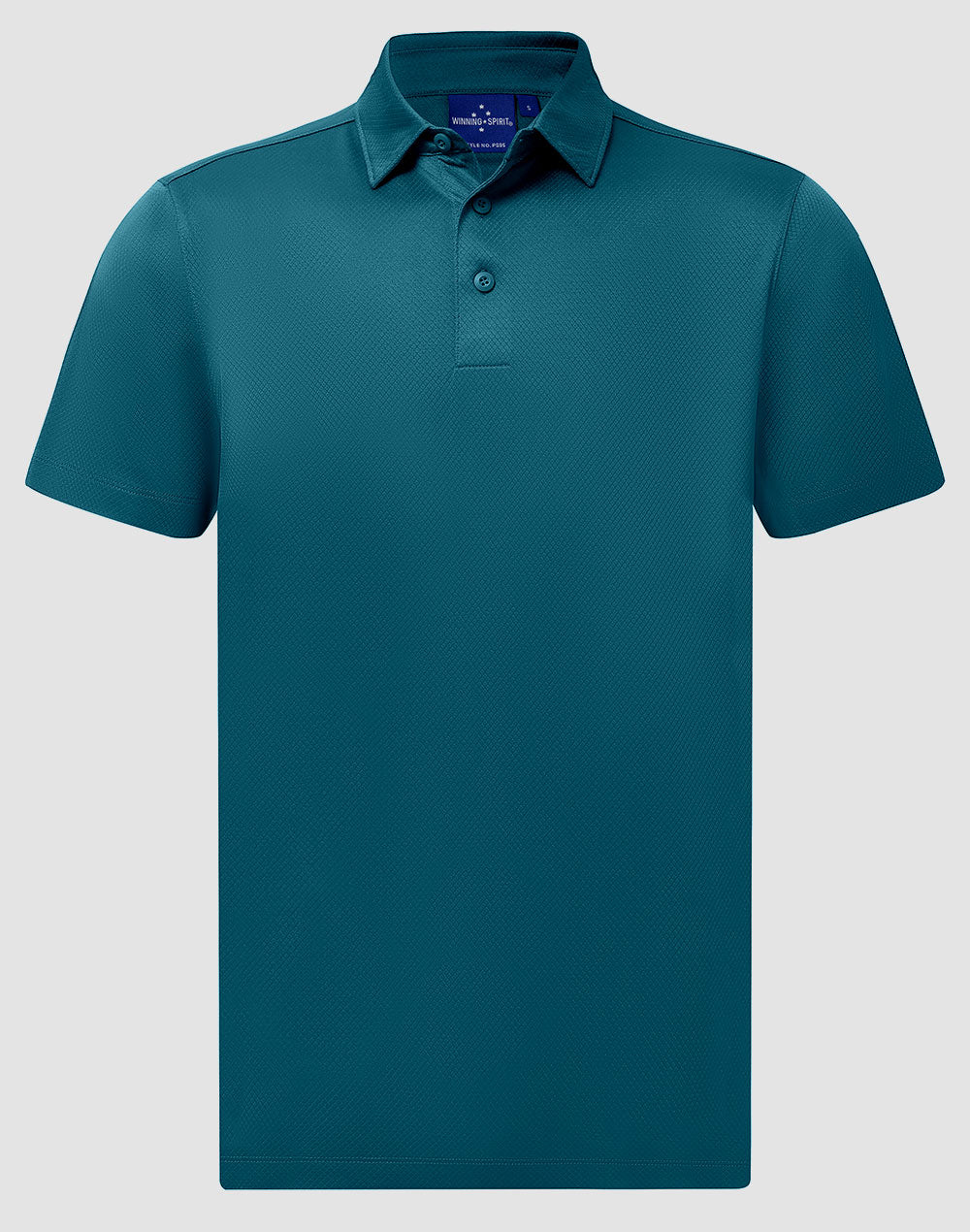 Men's Sustainable Jacquard Knit S/S Polo - PS95 - Atlantic
