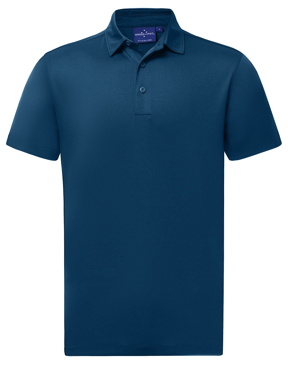 Men's Sustainable Jacquard Knit S/S Polo - PS95 - Crew Navy