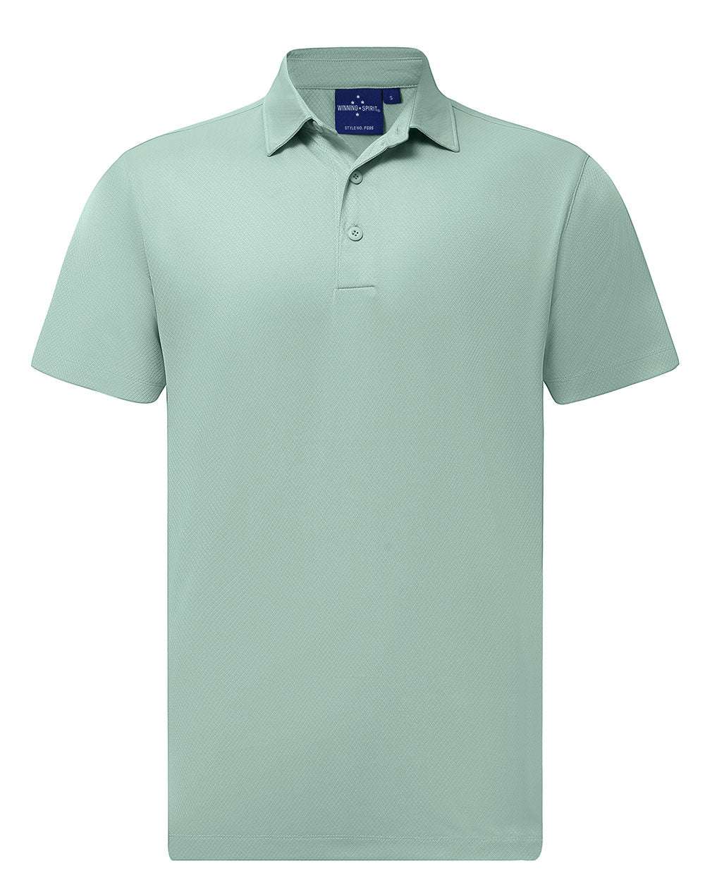 Men's Sustainable Jacquard Knit S/S Polo - PS95 - Soft Mint