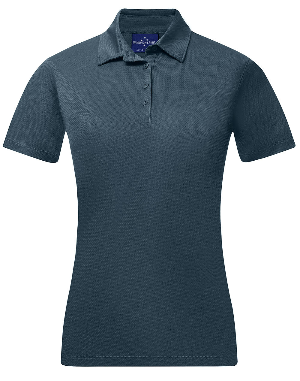 Ladies' Sustainable Jacquard Knit S/S Polo - PS96 - Slate Blue