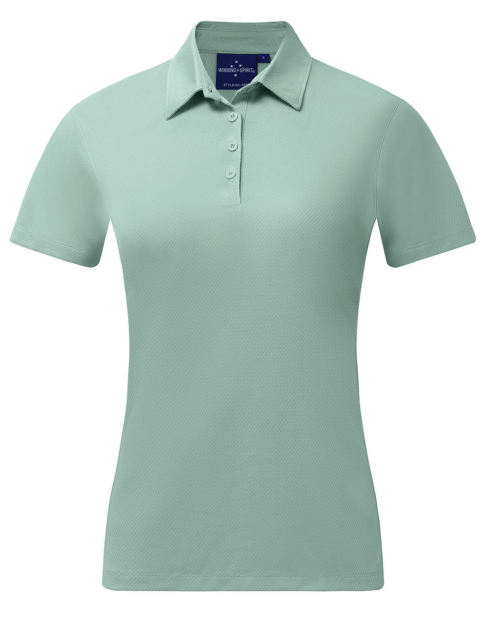 Ladies' Sustainable Jacquard Knit S/S Polo - PS96 - Soft Mint