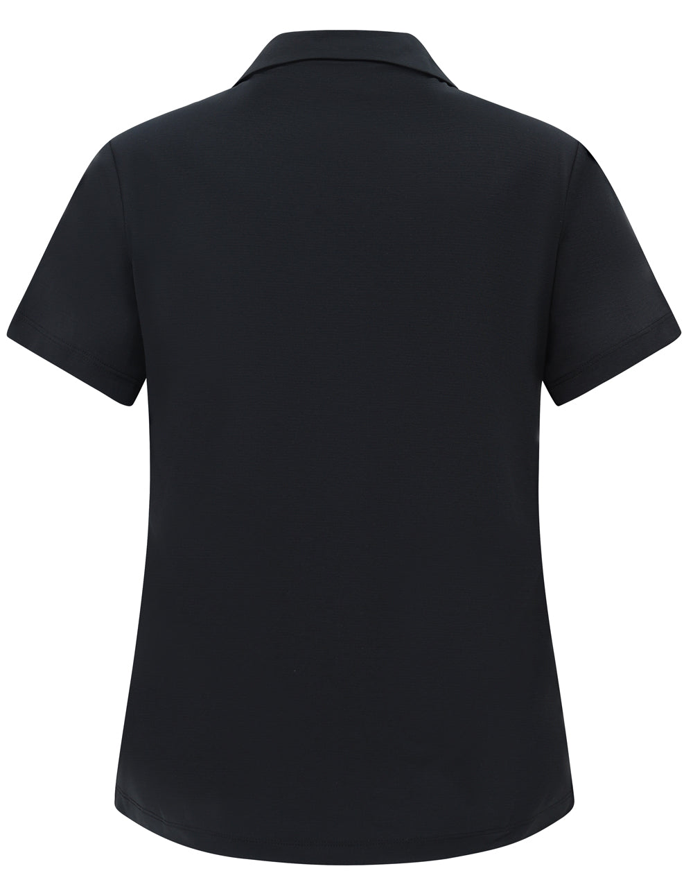 Womens High Performance Graphene Polo - Black - Back